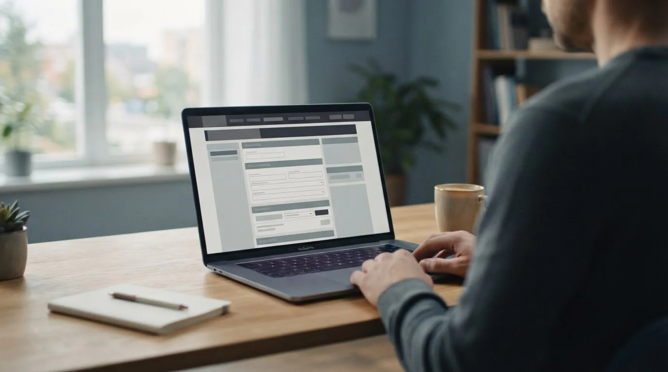 Sportwetten-Plattform auf Laptop-Bildschirm mit minimaler Einzahlung
