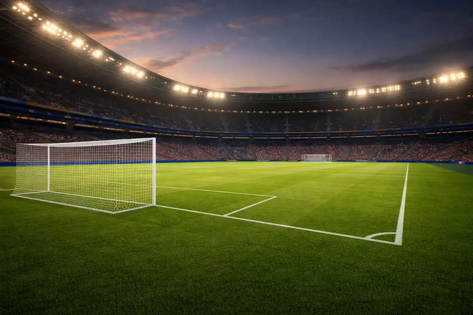 Computer-Bildschirm zeigt Fußballsimulation mit vielen parallel laufenden Spielen