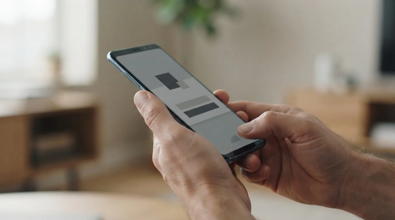 Smartphone mit Fingerabdrucksensor zur biometrischen Anmeldung bei Sportwetten-App
