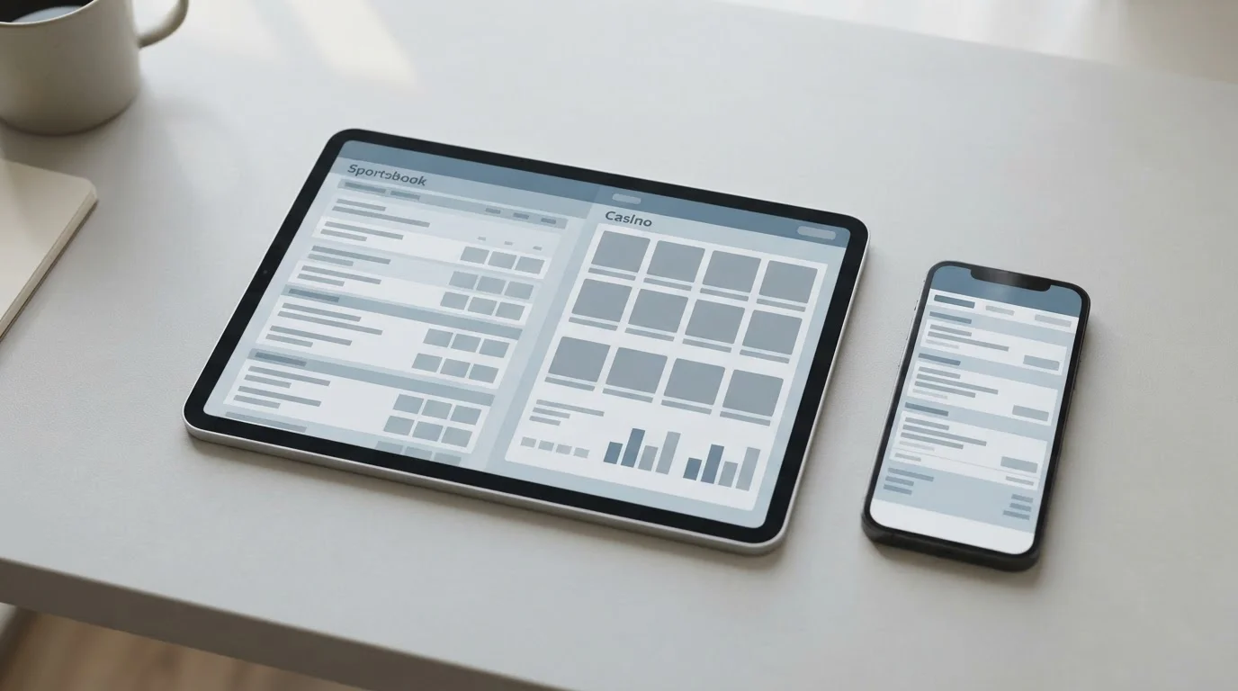 Verschiedene Wettanbieter-Interfaces nebeneinander im Vergleich